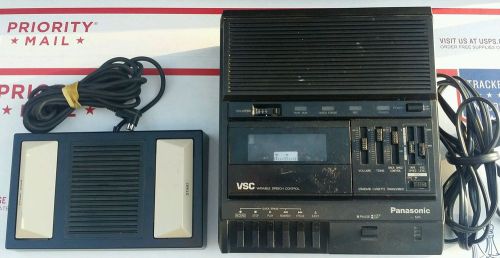 Panasonic RR 830 cassette transcriber &amp; RP-2692 control Foot Pedal good cond.