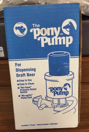 &#034;The Pony Pump&#034; -Keg Tap For Dispensing Draft Beer with Box &amp; Manual -Qwik Ship!
