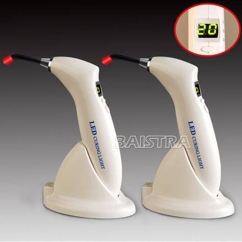 2 X Dental Alight-II Curing Light Lamp 1200-1500 mw/cm2 LED Whitening Gun Style