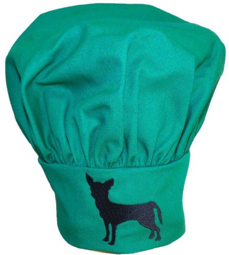 Chihuahua Kitchen Chef Cook Hat Puppy Dog Show Breed Monogram Get Green Now!