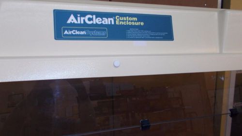 AIR CLEAN SYSTEMS AC215TTE CUSTOM LAB ENCLOSURE SAFETY WORKSTATION 4 FT WIDE
