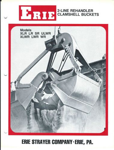 Equipment Brochure - Erie - 2-Line Rehandler Clamshell Bucket  (E3033)