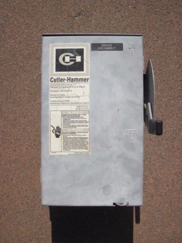 Cutler Hammer DG221URB Series B Disconnect Switch 30A 240 VAC/VCA