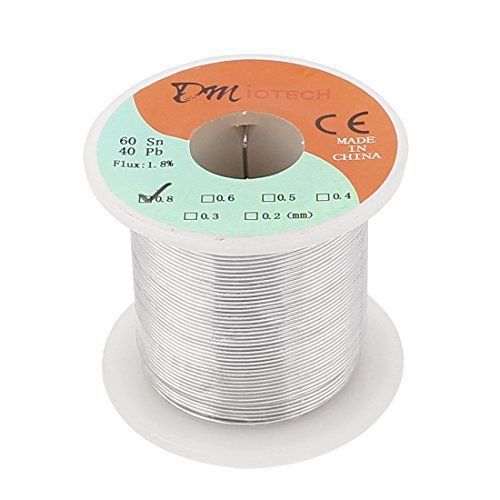 DMiotech® 0.8mm 200g 60/40 Rosin Core Flux Tin Lead Roll Soldering Wire