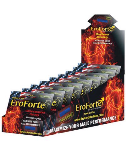 EroForte Male Enhancement - 1 Capsule Blister Box of 25 Mental Focus, Better Sex