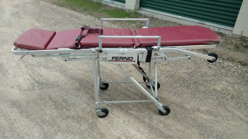 Ferno-washington ambulance emt stretcher~hospital gurney~padded~belts~working for sale