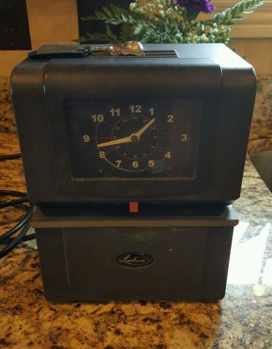 Latham Employee Time Clock with Key! WORKS GREAT!!!!