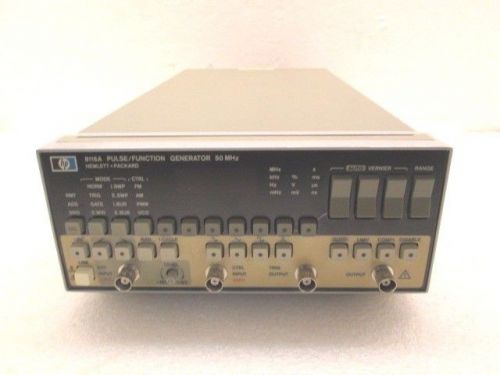 HP Agilent 8116A Pulse Function Generator - Fully Tested - Ships Today!