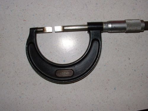 Starrett 486-1 1&#034; blade micrometer USA