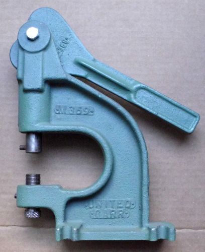 Vintage united - carr industrial rivet grommet, eyelet press attaching tool m369 for sale
