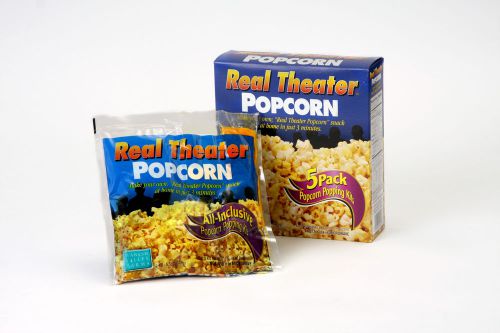2 - 5pk of Real Theater Popcorn all inclusive Kits