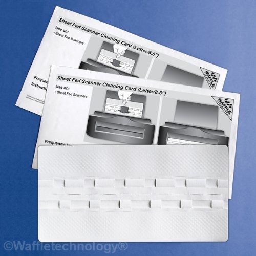 Sheet Fed Scanner Cleaning Card featuring Waffletechnology (15 Sheets)