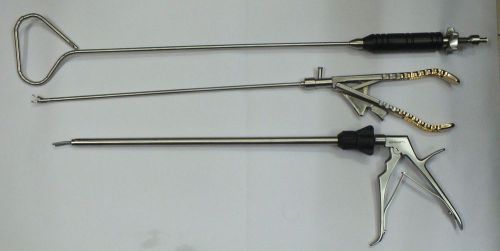 New Laparoscopic Laparoscopy needle holder , liver retractor and clip applicator