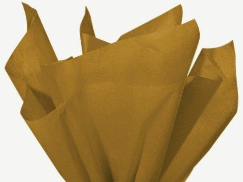 ANTIQUE GOLD Bulk Tissue Paper 15&#034; x 20&#034; - 100 Sheets