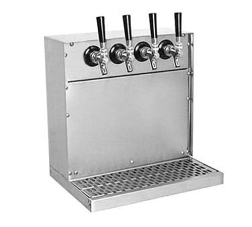 Glastender wt-8-ss wall mount draft beer tower air-cooled (8) faucets for sale
