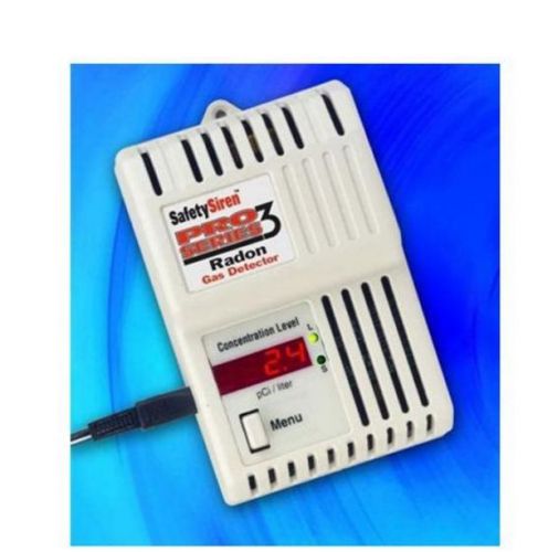 New Pro Series 3 Radon Gas Detector Monitor Sensor Alarm Digital Display Home