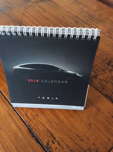 Tesla Motors 2016 Desktop Monthly Calendar