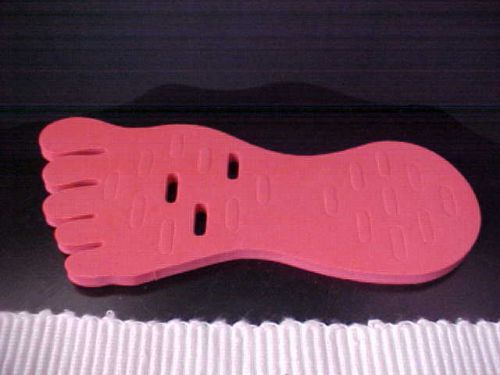 Ring Holder Red Foam Foot Body Jewelry Display Holds Twenty Rings NEW