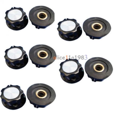 20PCS 16mm Top Rotary Control Turning Knob for Hole 6mm Dia. Shaft Potentiometer