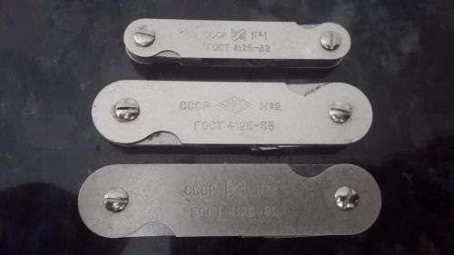 RADIUS GAGE SET 1;2;3 Made in USSR! GAGES NEW FOR MACHINIST Lot 3pcs