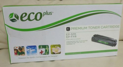 EcoPlus Laser Toner Cartridge Compatible with Canon FX8 - S35 Black NEW SEALED