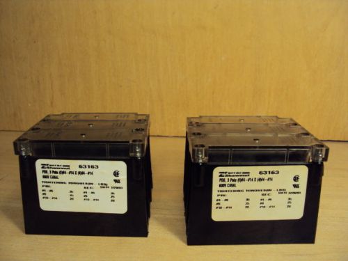 Set of two Mini PDB Ferraz Shawmut 63163 with covers