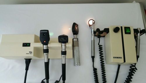 WELCH ALLYN Model 767 w/ Otoscope &amp; Opthalmoscope W/ Heads and 74710 EXTRAS READ