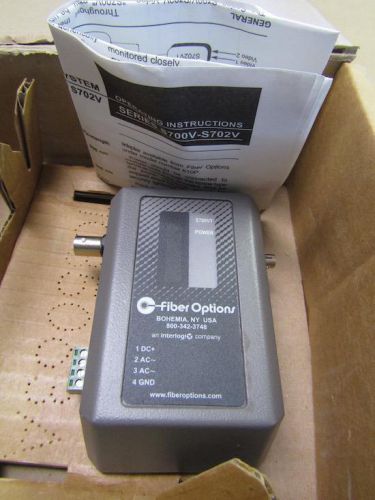 FIBER OPTIONS S700VT VIDEO TRANSMISSION SYSTEM