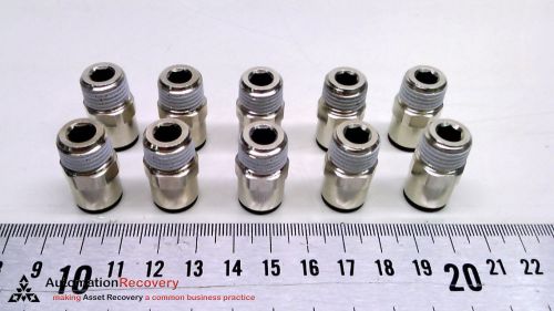 LEGRIS 3175-08-13 - PACK OF 10 - PUSH-TO-CONNECT FITTING, THREAD SIZE:,  #214547