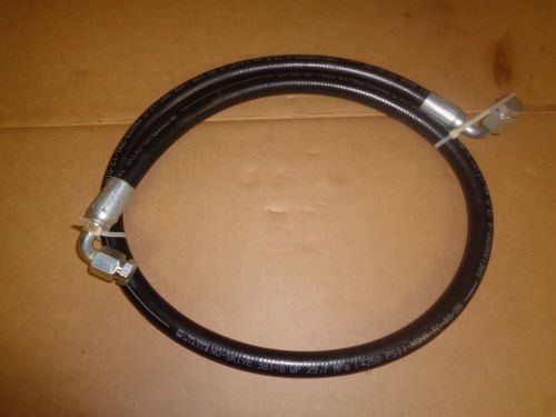 Parker Hydraulic Hose 381-8 No Skive 60&#034; Long with 90 Degree Fittings