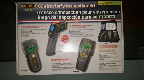 General kt100 contractor&#039;s inspection kit: metal, thermometer and moisture meter for sale