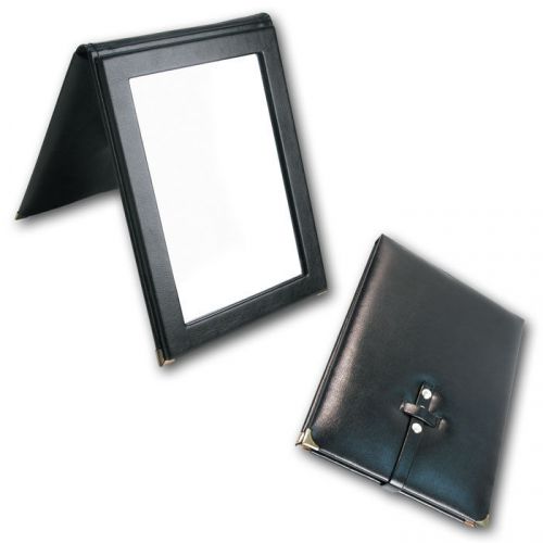 10&#034;tall PORTABLE FOLDING MIRROR COUNTERTOP MIRROR TRAVELING MIRROR BLACK MIRROR