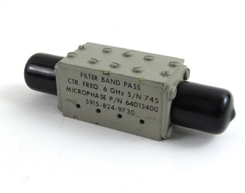 Microphase 64D13400 Band Pass Filter, Center Freq 6 GHz, NSN 5915-824-9730