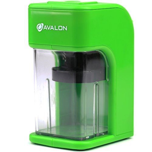 Avalon Electronic Pencil Sharpener with Built in Safety Feature, Green