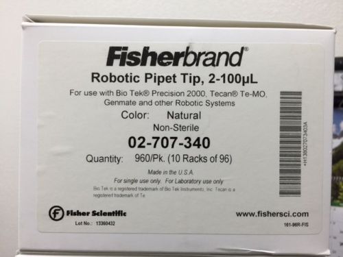 Fisher brand Robotic Pipet Tip 2-100uL Non-Sterile,02-707-340