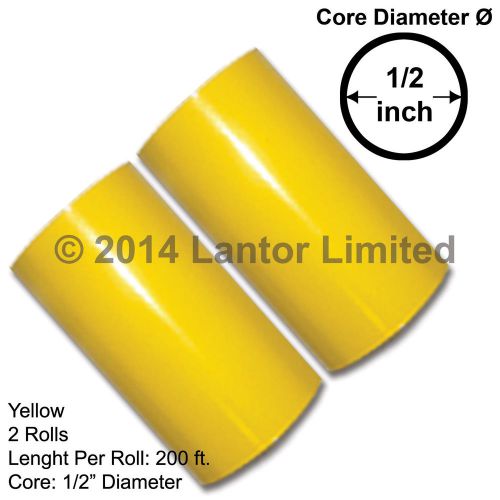 Hot stamp stamping foil roll yellow kingsley howard 3&#034; 2 x 200 ft #yed-4450-s2 for sale