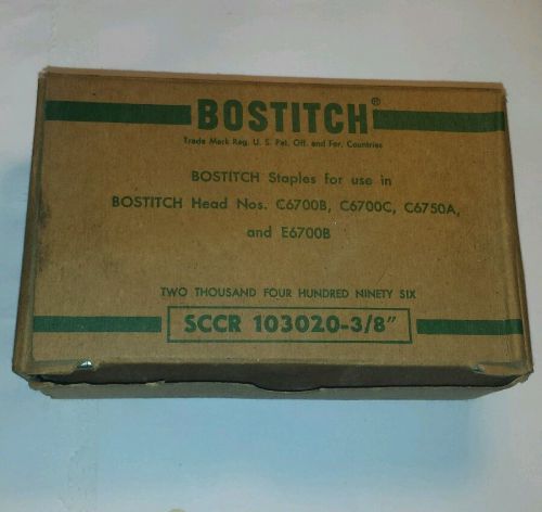 Bostitch SCCR 103020-3/8&#034; in Long Heavy-Duty PowerCrown Staples 2,496 pk