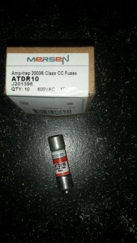 New in box (1) case of (10) ferraz shawmut smart spot  atdr10 amp fuses new for sale