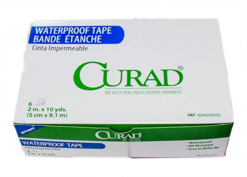Curad Waterproof Adhesive Tape 2&#034; x 10yd 6 Rolls NON260502