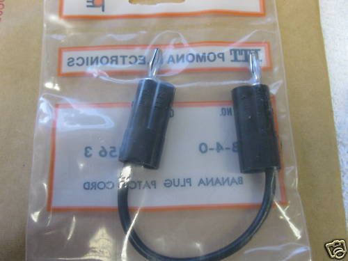 Itt - banana plug patch cord - hb-4-0  -   appears unused sold in lot of 2 for sale
