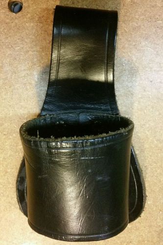 Jay-pee Leather Flashlight Belt Holder Police Security Vintage JayPee NEW