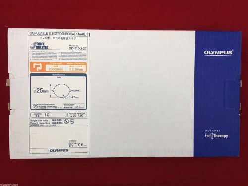 OLYMPUS SD-210U-25 Electrosurgical Snare 2.8mm x 2300mm, 25mm Loop, BOX OF 10