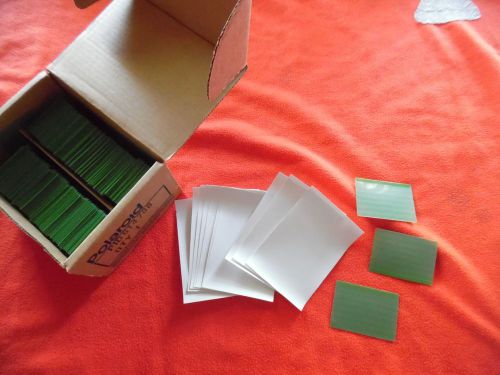 Lot 400 +? polaroid laminate laminated identification cards id green laminatable for sale