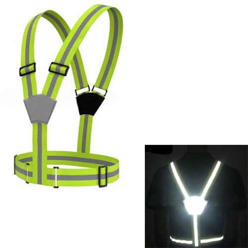 Multi Adjustable Outdoor Safety Night Visibility Reflective Vest Gear Stripes