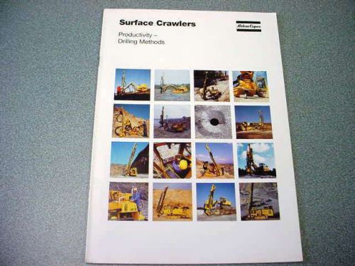 Atlas Copco Surface Crawlers Drilling Methods Drill Rig Brochure