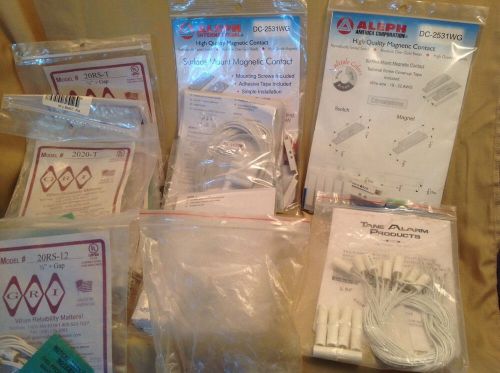 Mixed Lot Magnetic Contacts, Wires, etc. Some Open packages, Partial packages B6