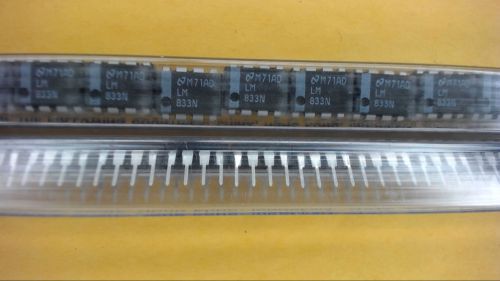 NATIONAL LM833N 8-Pin Dip Integrated Circuit New Lot Quantity-10