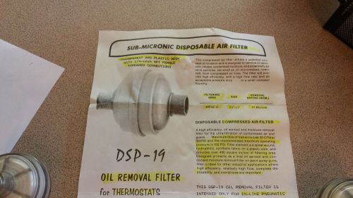 Drainview DISPOSABLE  Compressed Air FILTER *LOT 3*