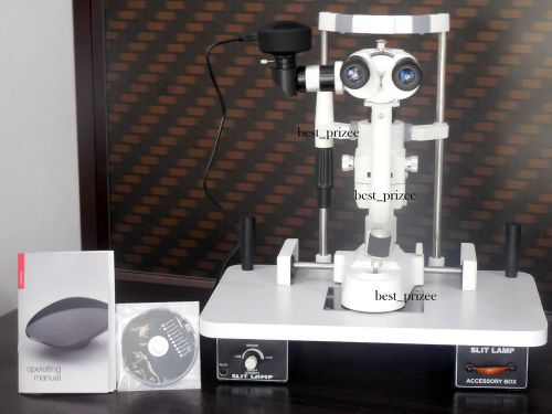 5 Step Drum Magnification Slit Lamp Z Type With USB Camera , slit lamps