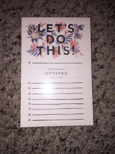 Rifle Paper Co. To Do Notepad Notebook